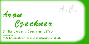 aron czechner business card